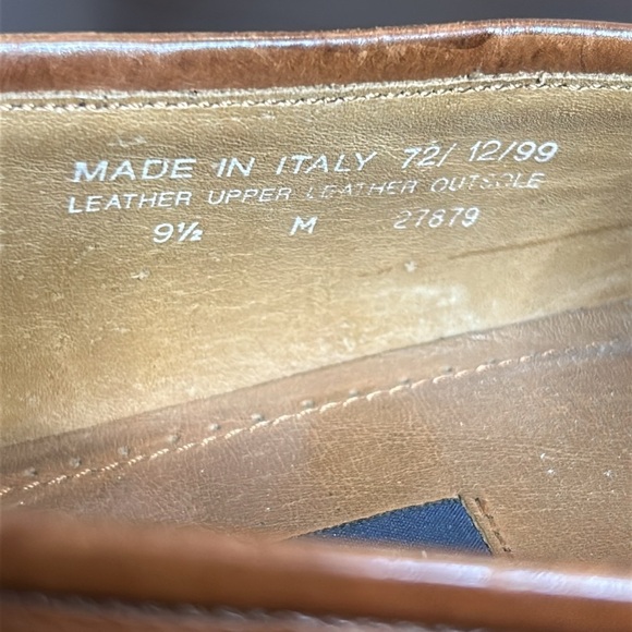 Vintage Bostonian Florentine Leather
Fringe Tasseled Moc Toe Loafers Italy - Picture 5 of 17